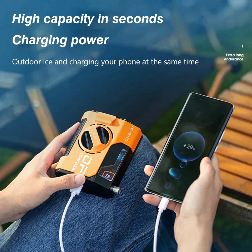 Mini Cooling Fan With Power Bank Survivalist Essentials Survivalist Essentials