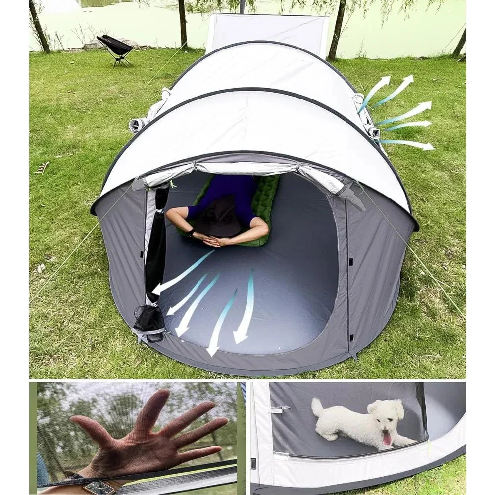 2 Doors-Instant Family Tents Survivalist Essentials Survivalist Essentials